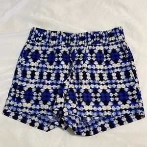 J.Crew blue patterned shorts